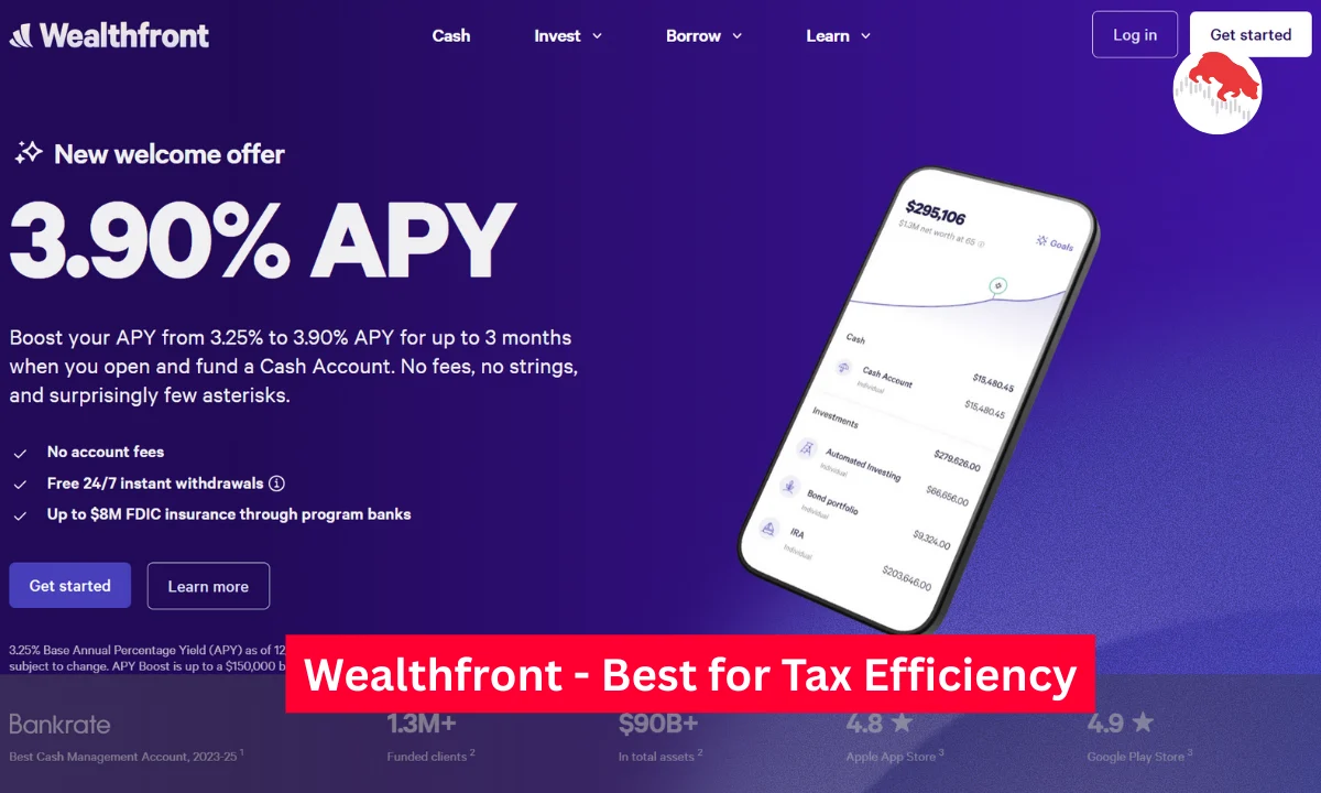 Wealthfront - Best for Tax Efficiency